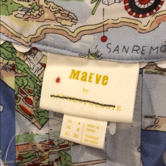 Anthropologie Italy Map Tank top NWOT - Picture 5 of 7